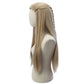 Side view of Legolas elf wig showing smooth, flowing length
