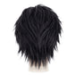 Back view of Lelouch Lamperouge wig featuring smooth layered black purple hair, natural volume, and the refined Code Geass character hairstyle silhouette