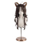 DIY styling wig for recreating Leona’s long side-parted bangs and braided sections