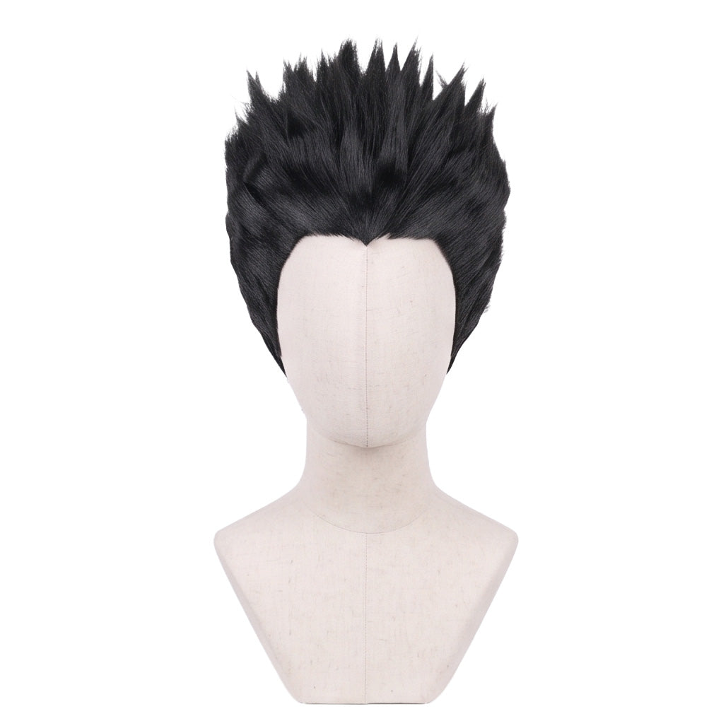 DIY styling wig for recreating Leorio’s short layered hairstyle