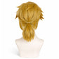 Back view of Link cosplay wig with clean silhouette
