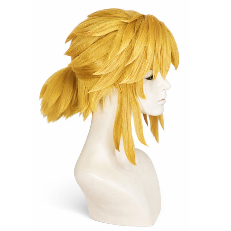 Side view of Link wig showing soft, natural hair flow
