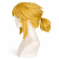 Link cosplay wig displayed on mannequin for accuracy showcase side view