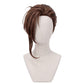 Front view of Lloyd Frontera cosplay wig with brown side-swept hair