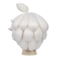 Back view of The Legend of Luo Xiaohei cosplay wig with soft white styling
