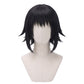 Black anime cosplay wig inspired by Makomo from Demon Slayer