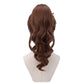 Back view of Makoto Kino wig featuring long brown layered hair, smooth flowing texture, and the signature Sailor Jupiter hairstyle silhouette