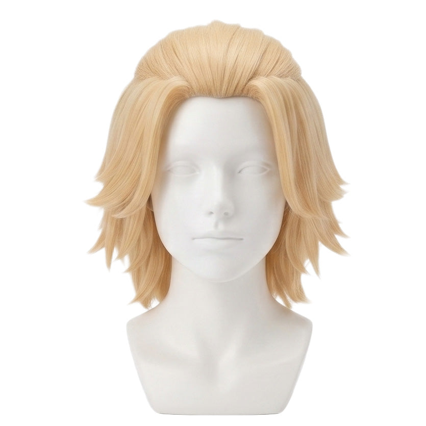 DIY styling wig for recreating Mikey’s short layered hairstyle