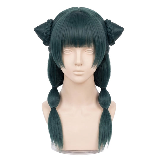 Maomao cosplay wig on mannequin for reference styling