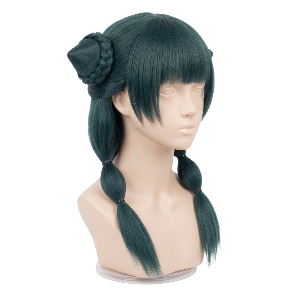 Layering-ready dark wig for Maomao cosplay