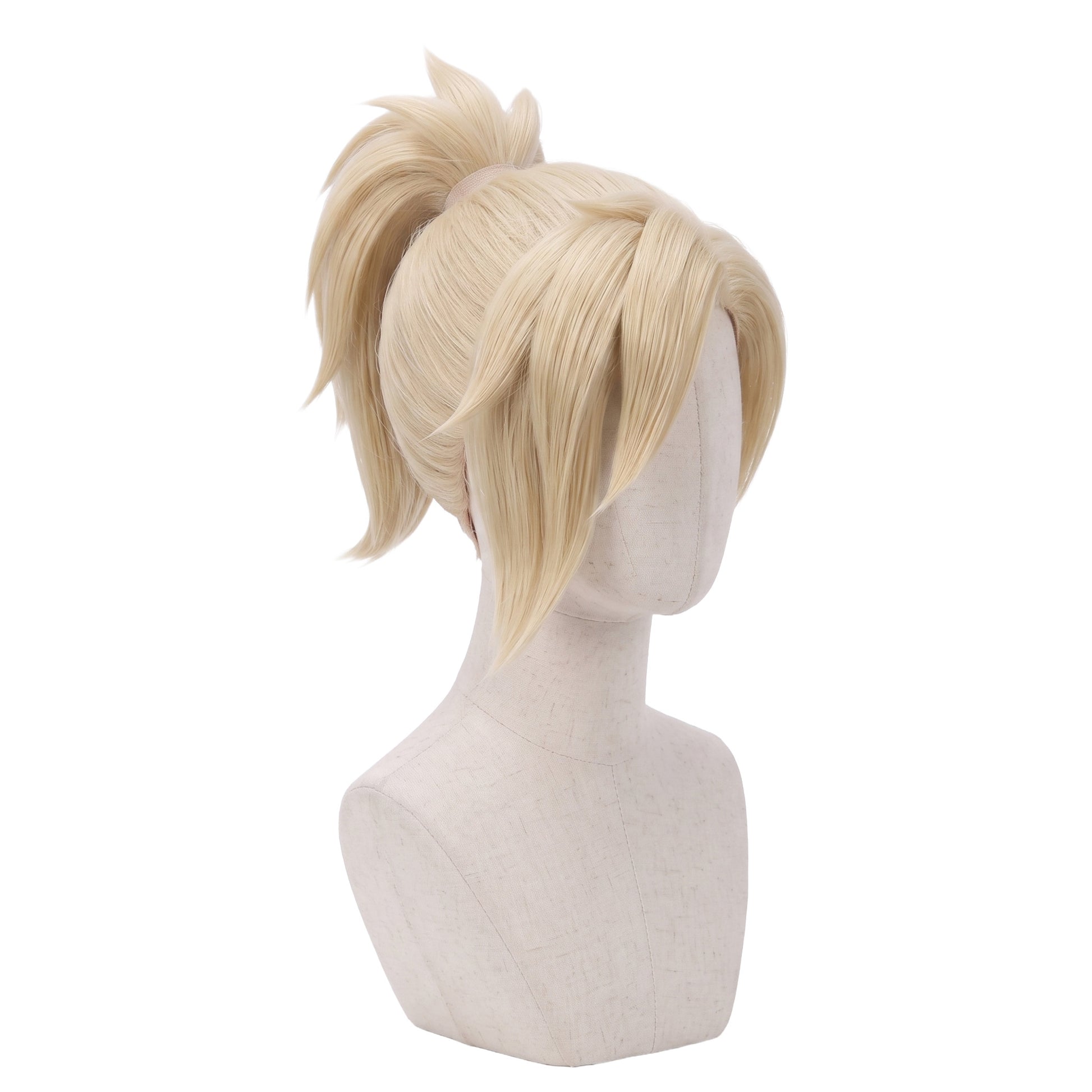 Blonde cosplay wig inspired by Mercy from Overwatch
