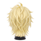 Back view of Mikaela Hyakuya cosplay wig with unstyled long fibers