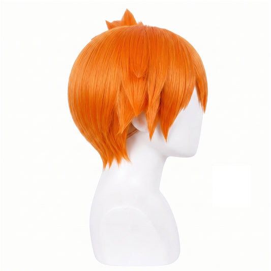 Side view of Misty wig showing showing premium heat-resistant quality