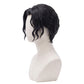 Side view of Kimetsu no Yaiba Muzan Kibutsuji black basic cosplay wig