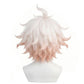 Back view of Danganronpa Nagito wig with faded white gradient near roots