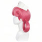 Side view of Nurse Joy cosplay wig showing iconic circular hair rings