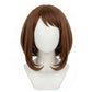 Brown anime cosplay wig inspired by Ochaco Uraraka
