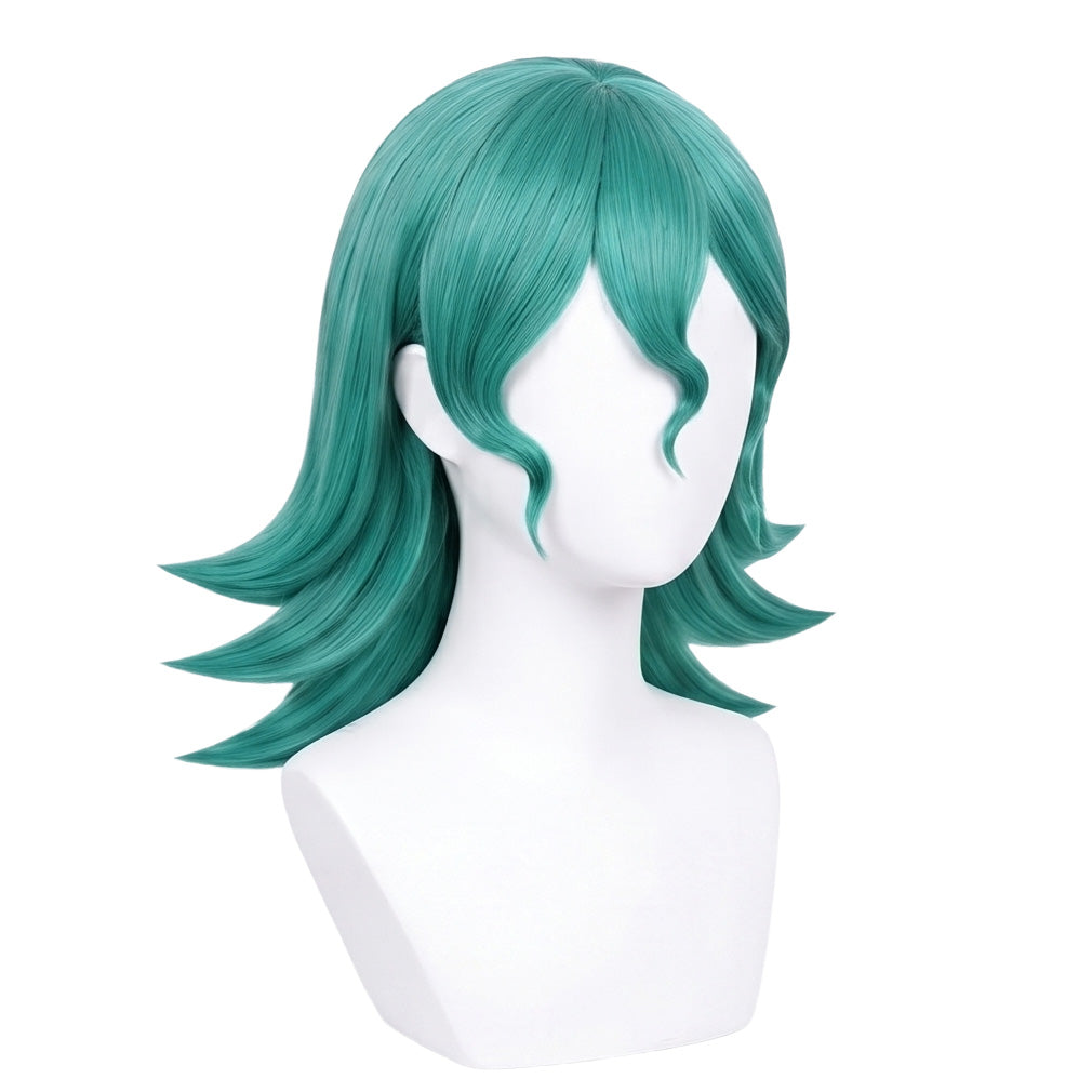 Officer Jenny cosplay wig displayed on mannequin with accurate Pokémon styling