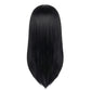Back view of Naruto Orochimaru wig with unstyled straight fibers