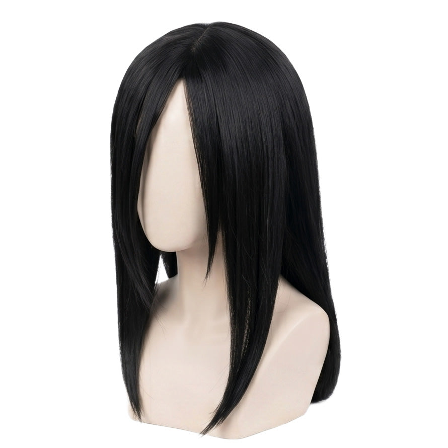 DIY styling wig for recreating Orochimaru’s center-parted hairstyle