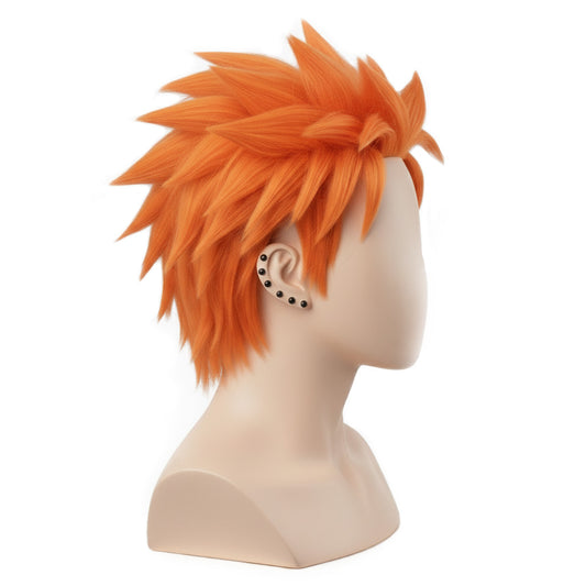Side view of pre-styled Pain (Nagato) wig from Naruto Shippuden