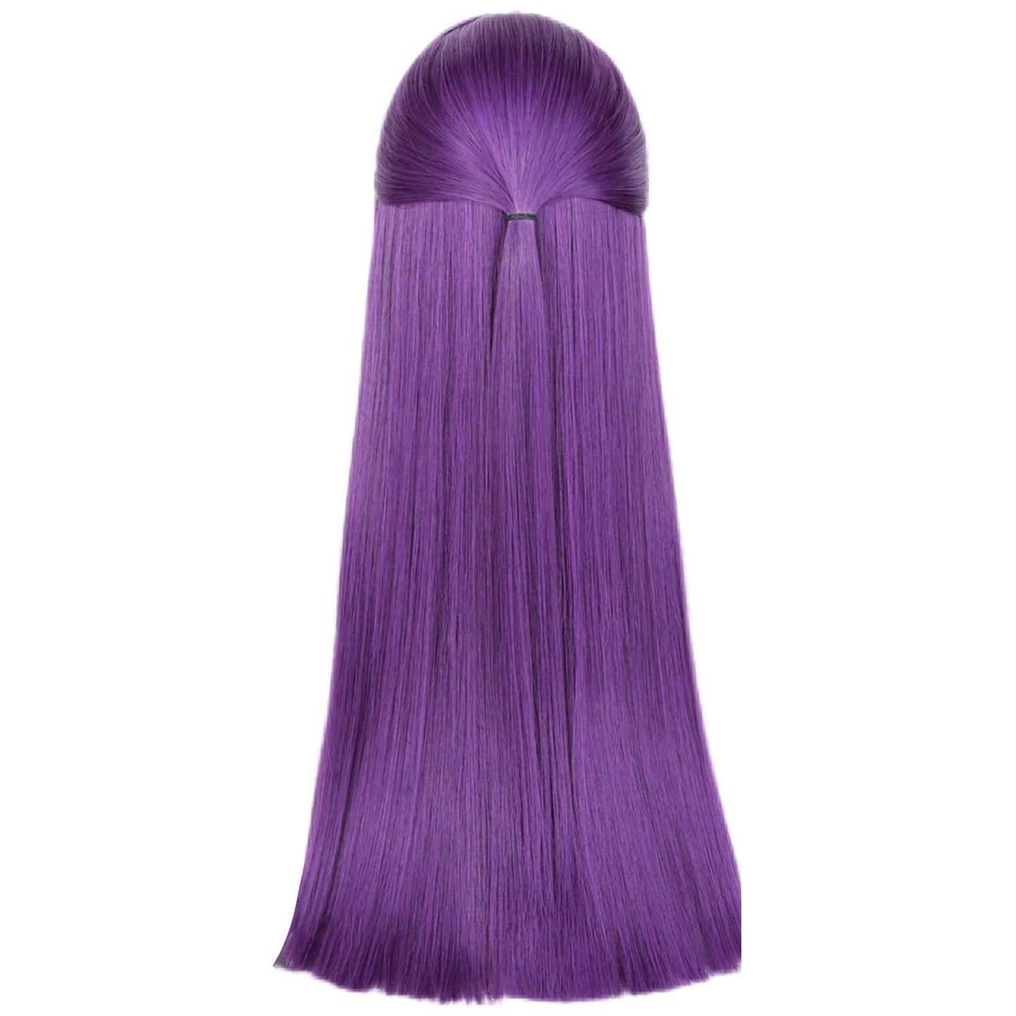 Fern Long Purple Straight Wig with Bangs