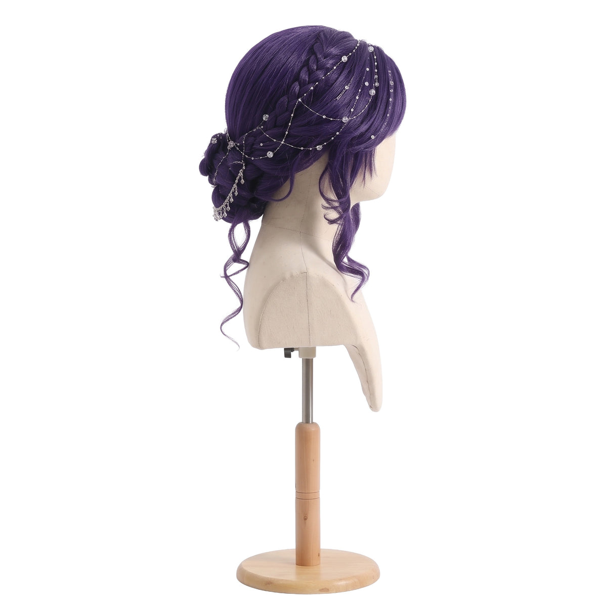 Right side view of the Rarity My Little Pony cosplay wig