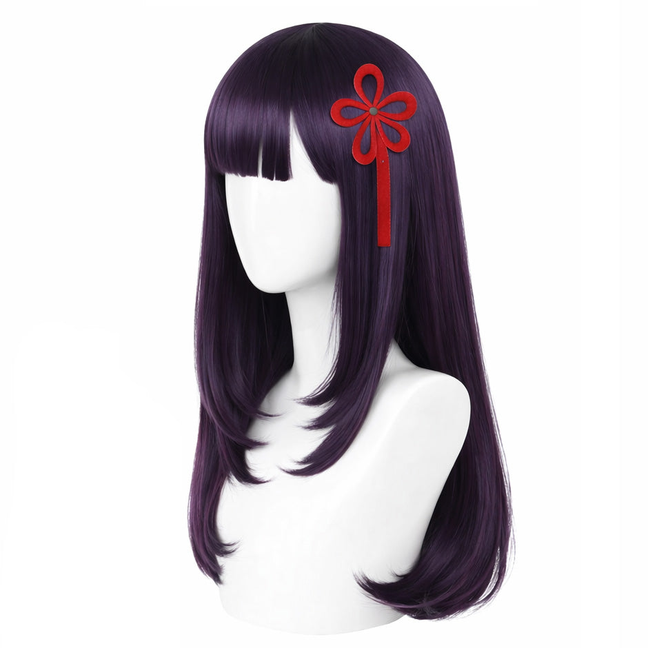 Styled Ren Yamashiro wig on mannequin after minor adjustments