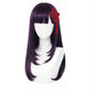 Front view of Ren Yamashiro cosplay wig with layered anime-style spikes