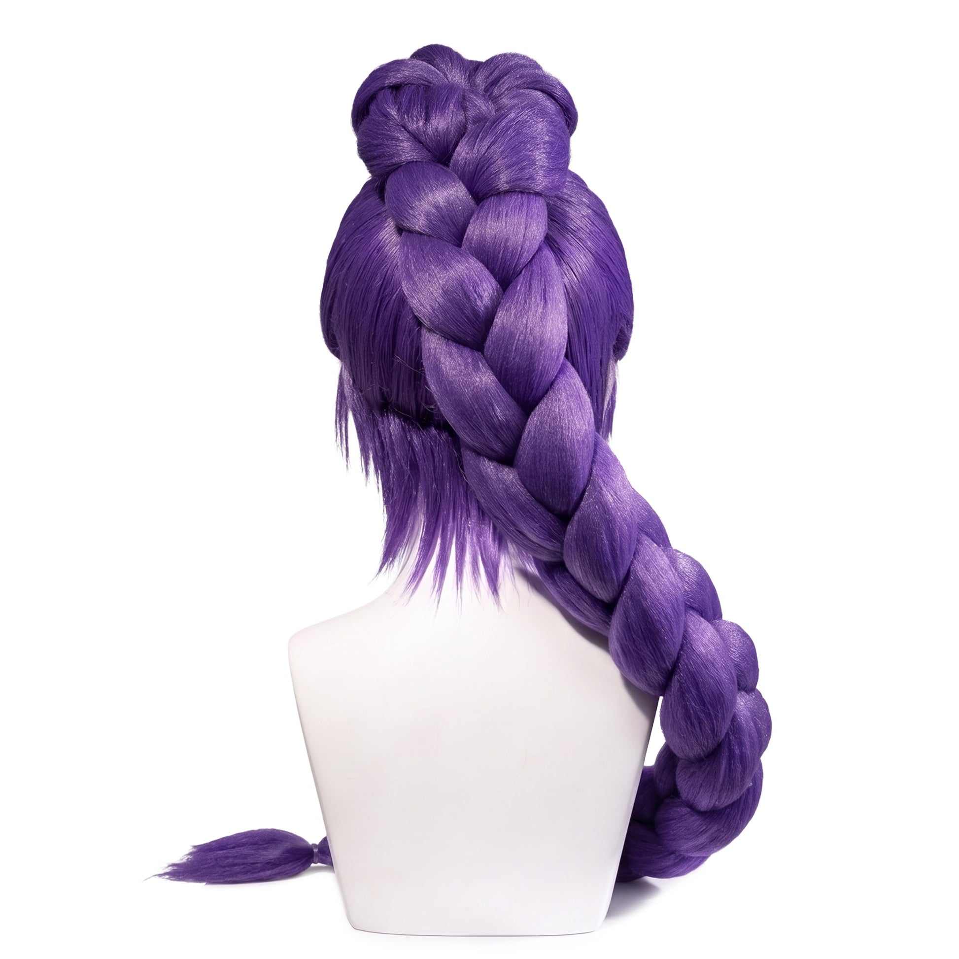 Back view of Rumi Kang wig featuring layered fantasy hair, smooth synthetic fibers, and the stylish performance-inspired hairstyle silhouette from KPop Demon Hunters
