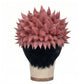 Back view of Ryomen Sukuna cosplay wig with short layered pink hair