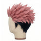 Side view of Sukuna wig showing anime-accurate textured spikes