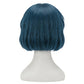Back view of Sailor Mercury wig displaying natural shape and adjustable cap
