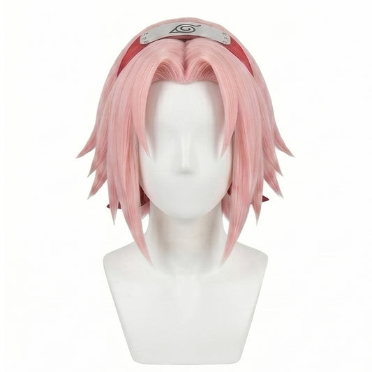 DIY styling wig for recreating Sakura’s layered bob hairstyle