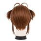 Back view of Sakura Kinomoto light brown bob cosplay wig