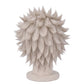 Back view of Sanemi Shinazugawa long silver-white cosplay wig