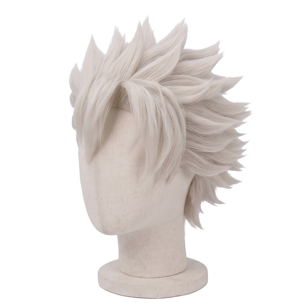 Three-quarter view of Sanemi Shinazugawa long spiky basic cosplay wig