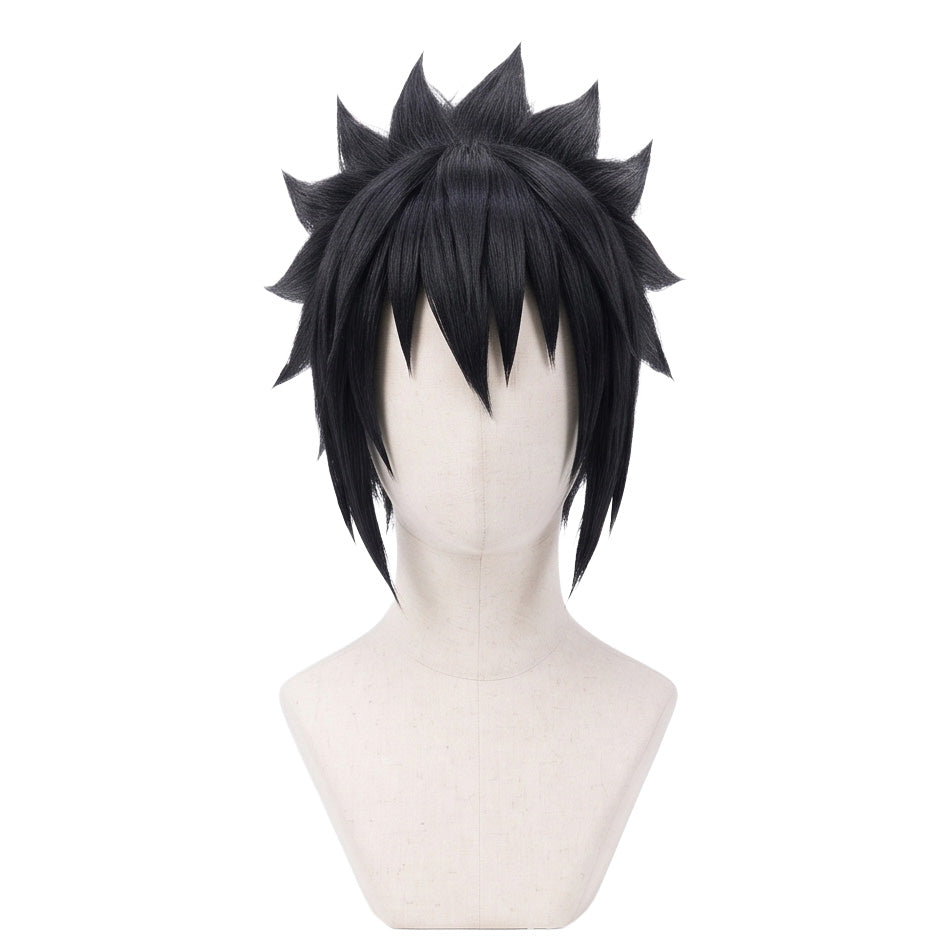 DIY styling wig for recreating Sasuke’s layered spiky hairstyle