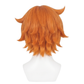 Back view of short orange Scott Pilgrim cosplay wig