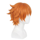 Right side view of Scott Pilgrim cosplay wig with unstyled fibers