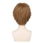 Back view of Shaggy Rogers cosplay wig showing the dusty brown hair