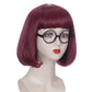 "Velma Vibes" Wine Red Short Velma Costume Wig – Sleuth in Style!