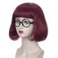 "Velma Vibes" Wine Red Short Velma Costume Wig – Sleuth in Style!