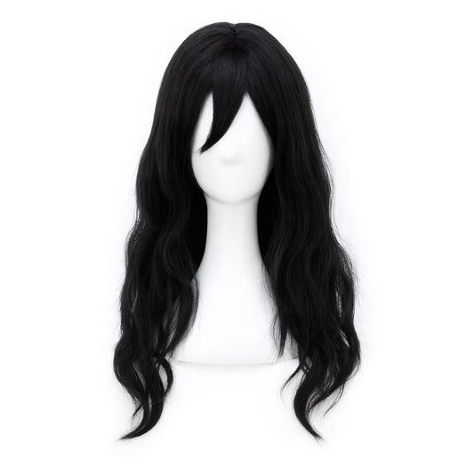 Shota Aizawa cosplay wig unstyled front view on mannequin