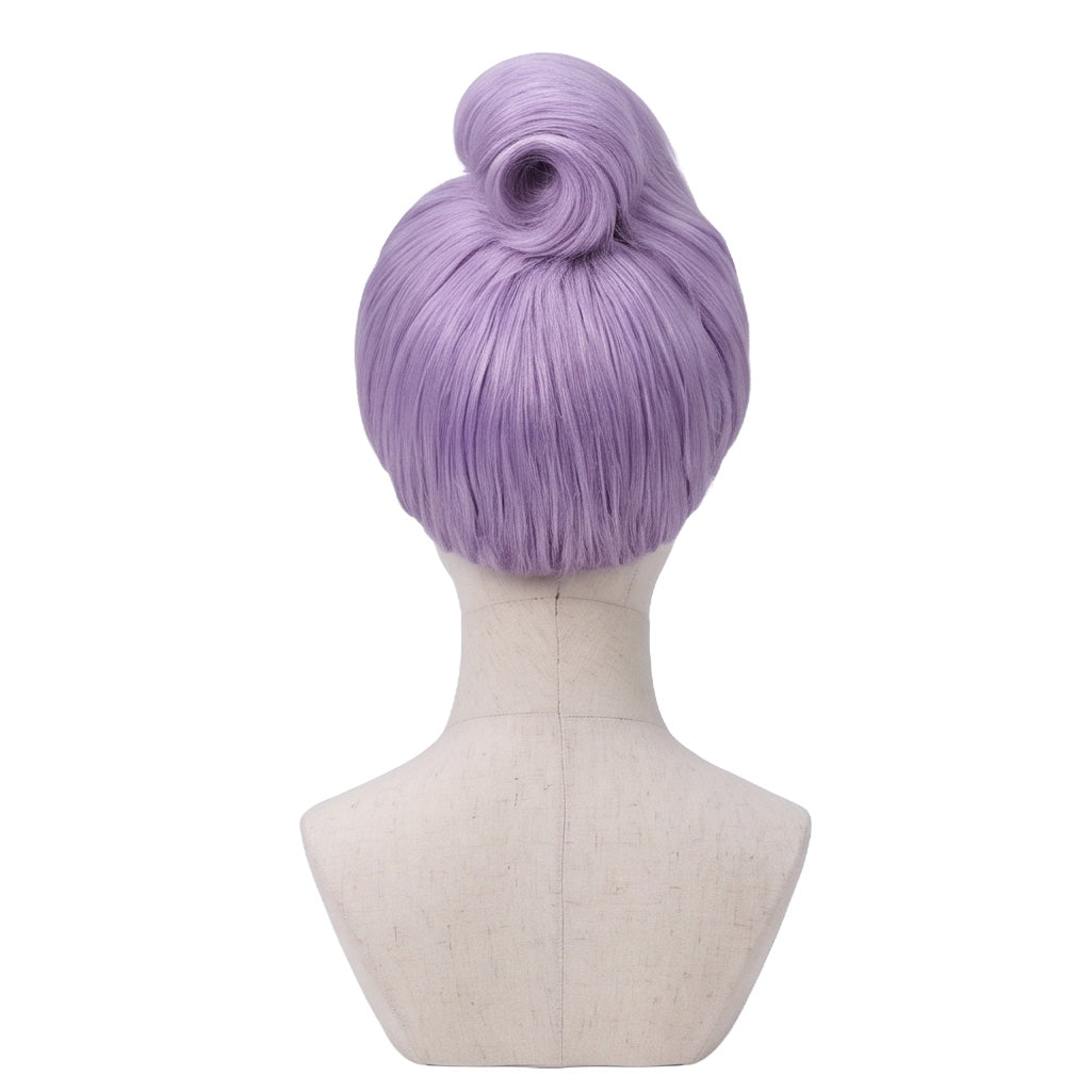 Back view of Shrek Fairy Godmother cosplay wig with sculpted updo