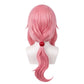 Back view of long straight Shuna wig unstyled