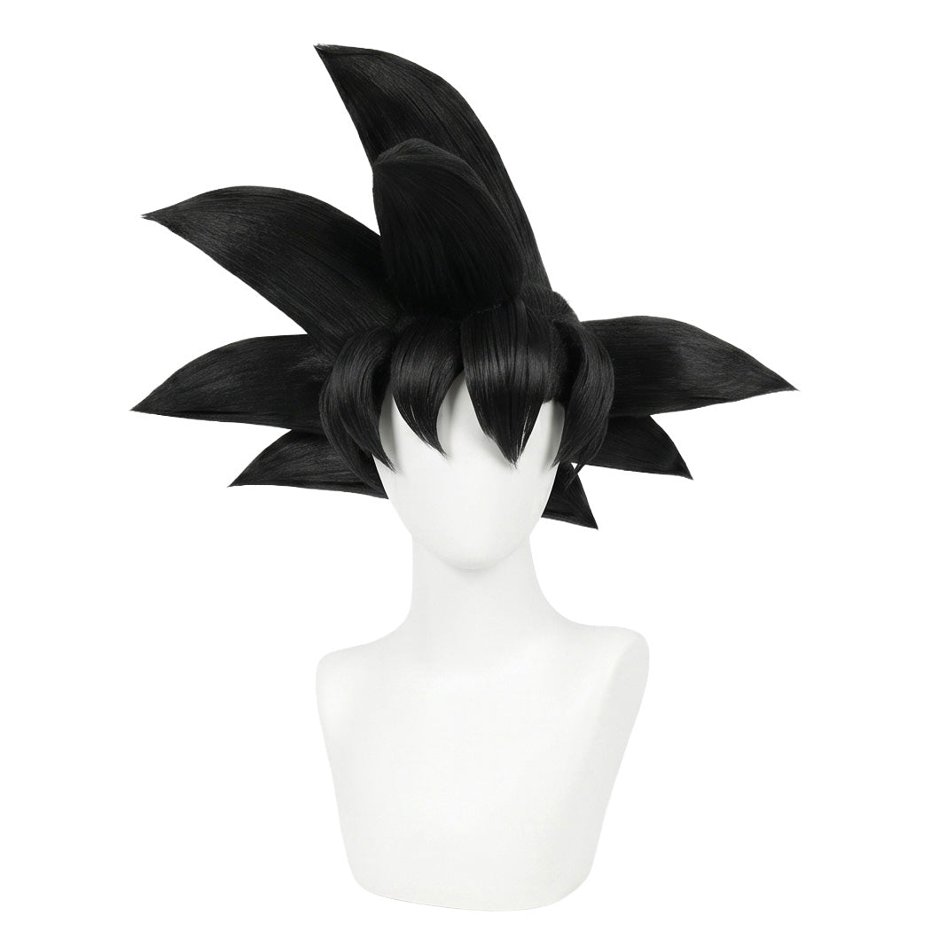 Son Goku cosplay wig with black spiky hair – handmade Dragon Ball Z wig by Morojowig