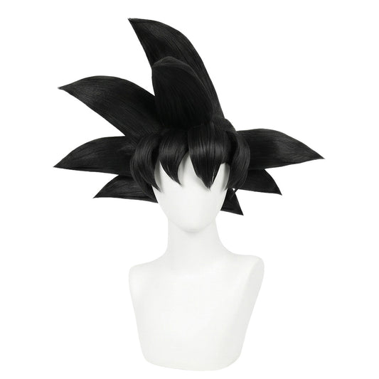 Son Goku cosplay wig with black spiky hair – handmade Dragon Ball Z wig by Morojowig