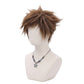 Brown anime-inspired cosplay wig based on Sora from Kingdom Hearts