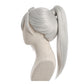 Left side view of Kaoru Hana wa Rin to Saku Subaru Hoshina silver cosplay wig